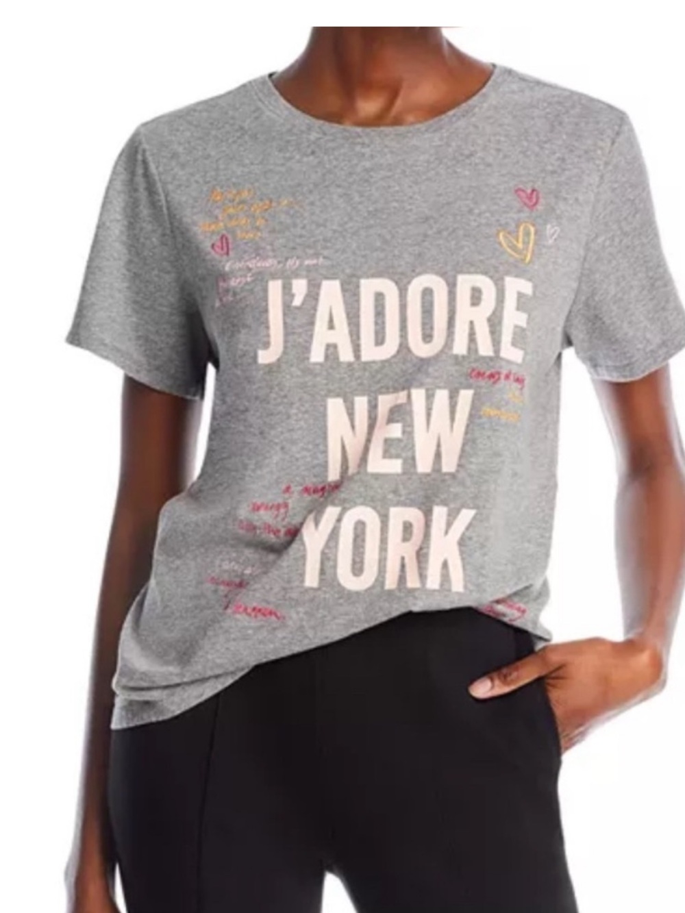 cinq a sept Gray 'J'Adore New York' Graphic Tee